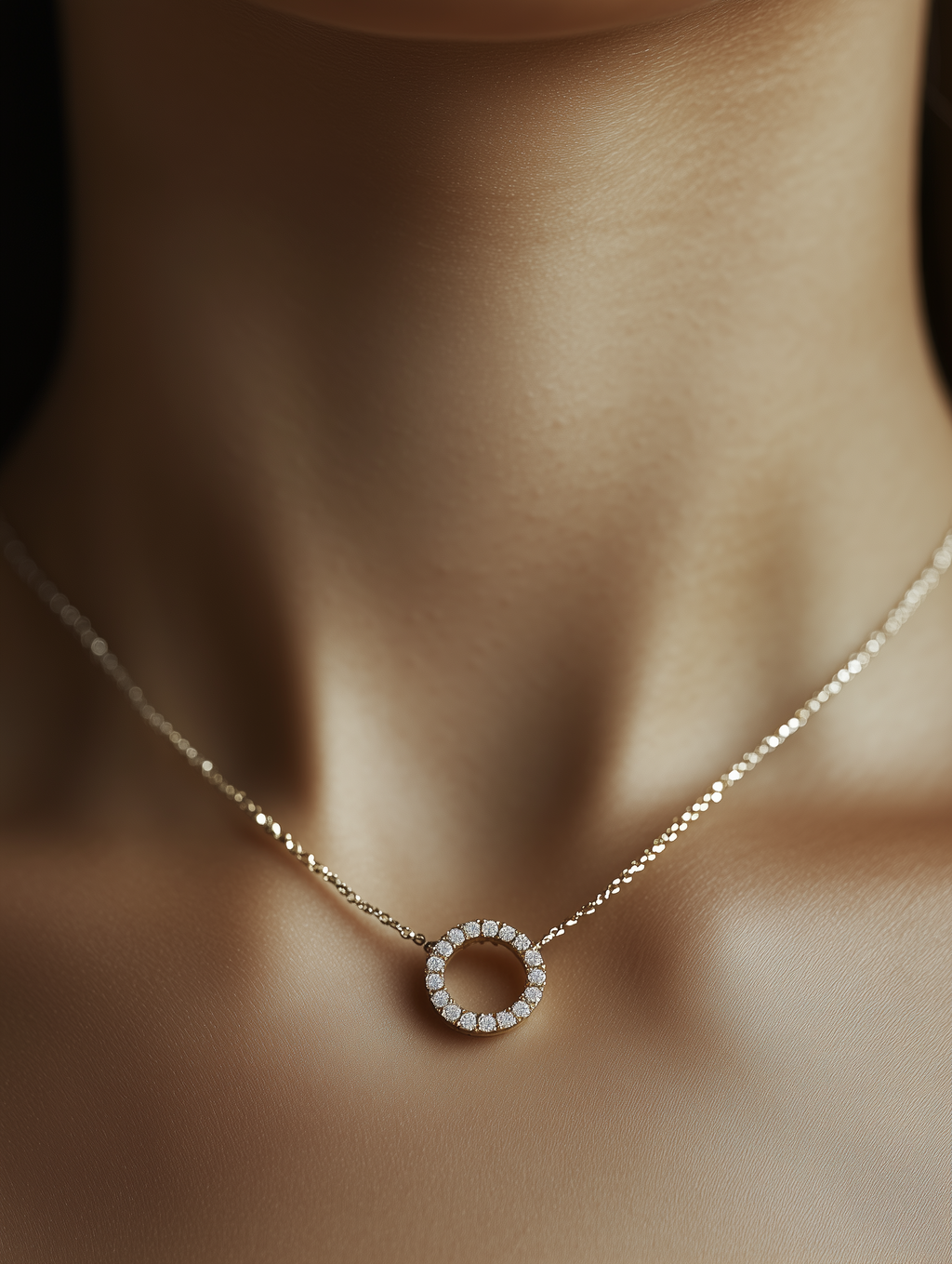 Eternal Halo Circle Necklace