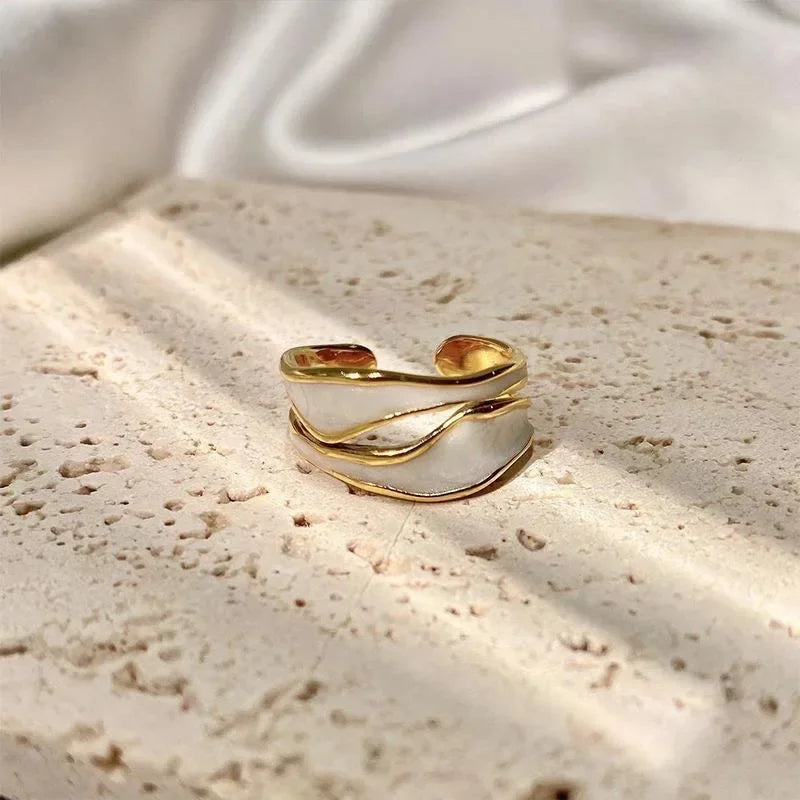 Ivory Wave Ring