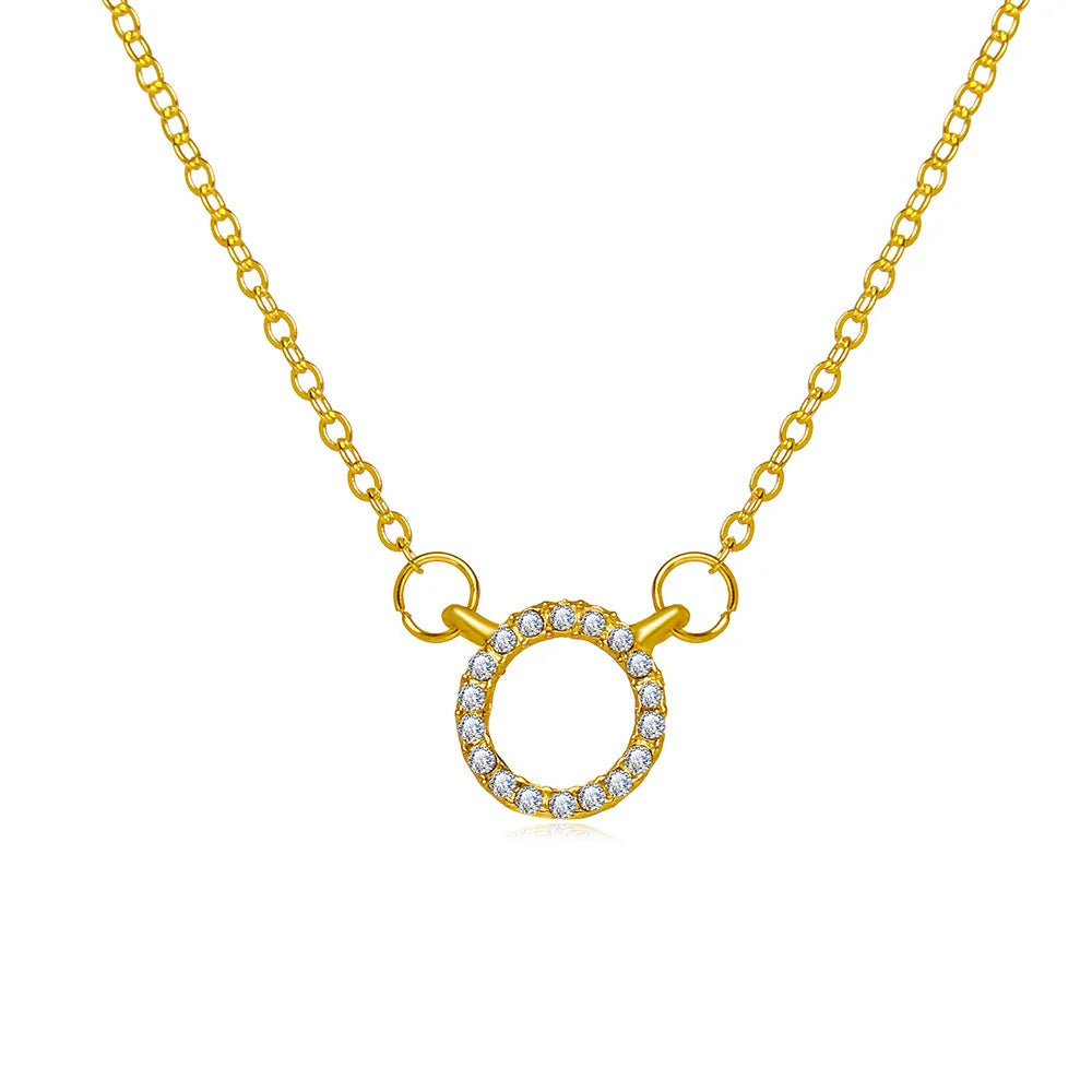 Eternal Halo Circle Necklace