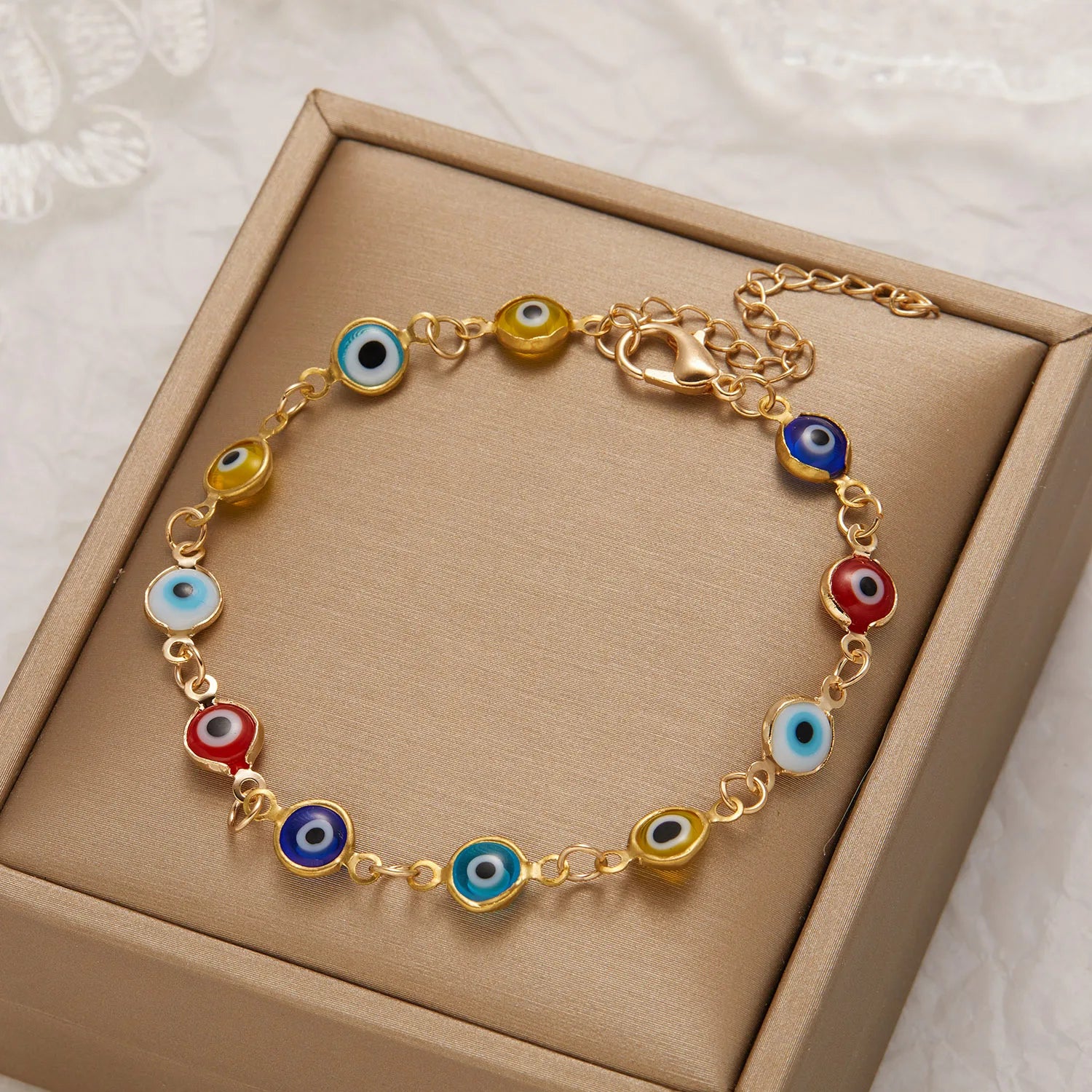 Good-Luck Eye Chain Bracelet